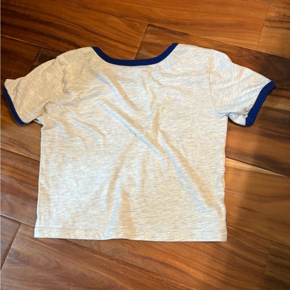 Women’s baby doll tee Yale university Gray and Blue Short Sleeve Tee small‎ 0127 - Picture 4 of 5